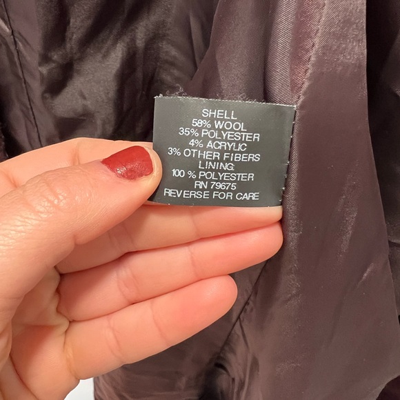 Michael kors merlot double breasted peacoat with hood - Picture 12 of 12